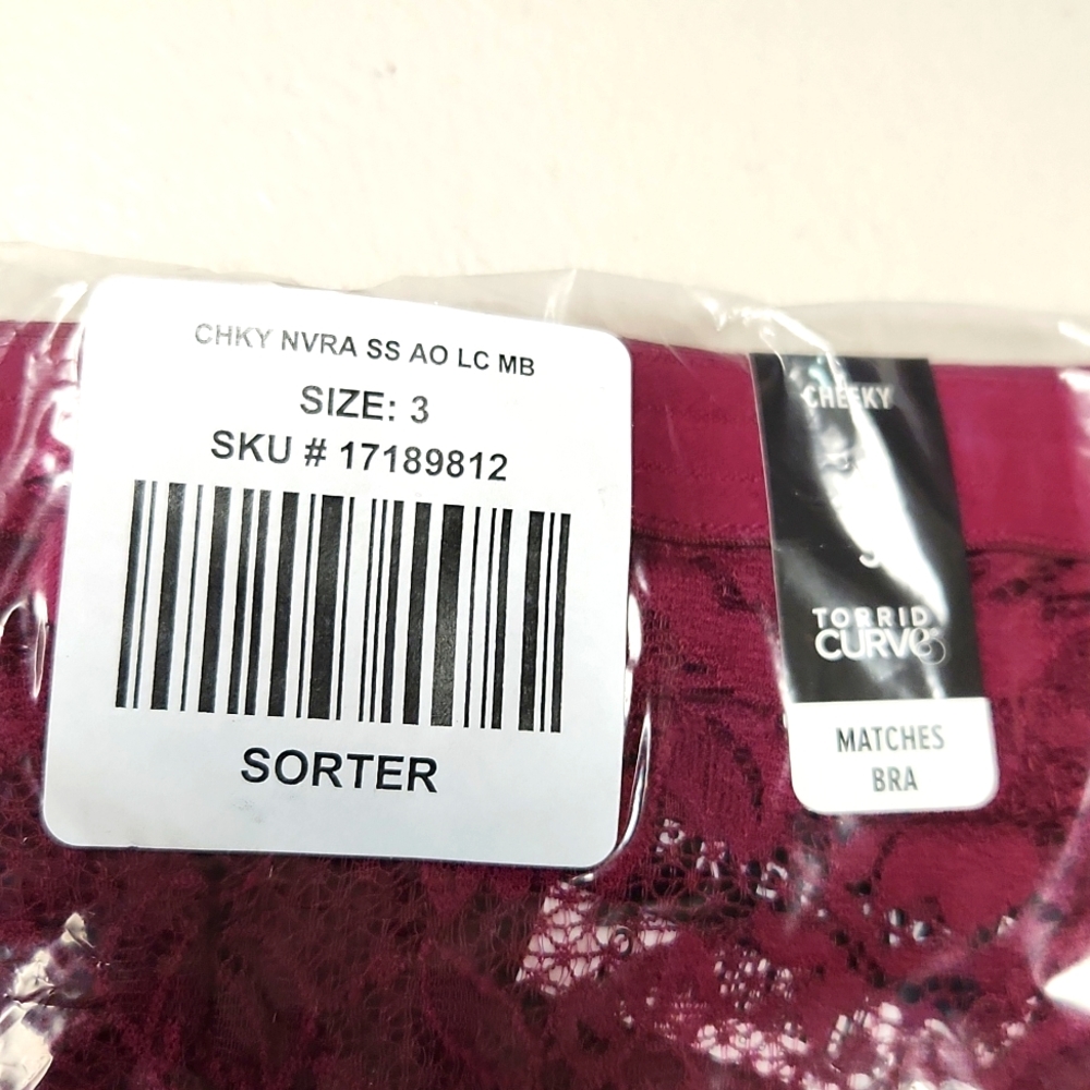 ❤️NWT TORRID VALENTINES DAY PANTY FUCHSIA MID-RISE CHEEKY - PLUS SIZE - Picture 9 of 10